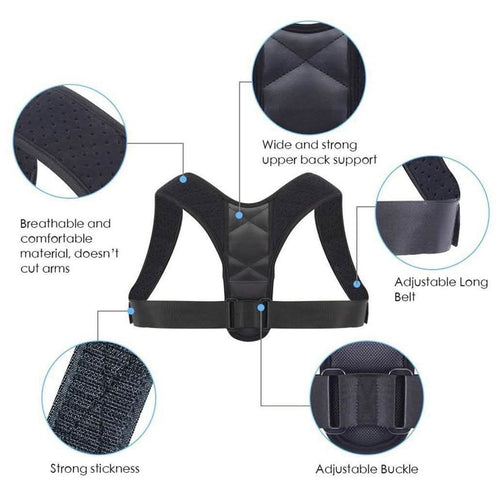 Adjustable Posture Clavicle Support Corrector Back Shoulders Brace